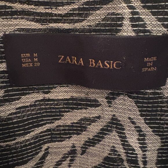 ZARA Basic Zebra Grey and Black Cardigan - Picture 10 of 11